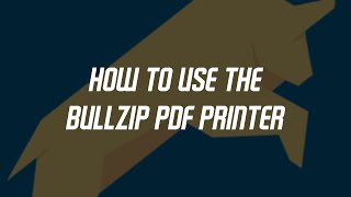 bullzip pdf printer for mac os